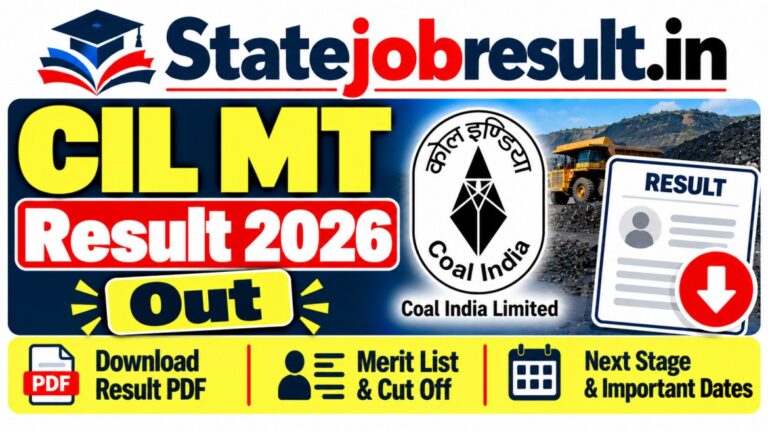 CIL MT Result 2026 Out Soon, Management Trainee Merit List PDF and Cut Off @ coalindia.in