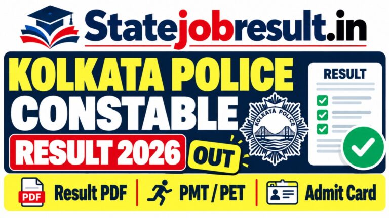 Kolkata Police Constable Result 2026 Out, Download Score Card @ kolkatapolice.gov.in