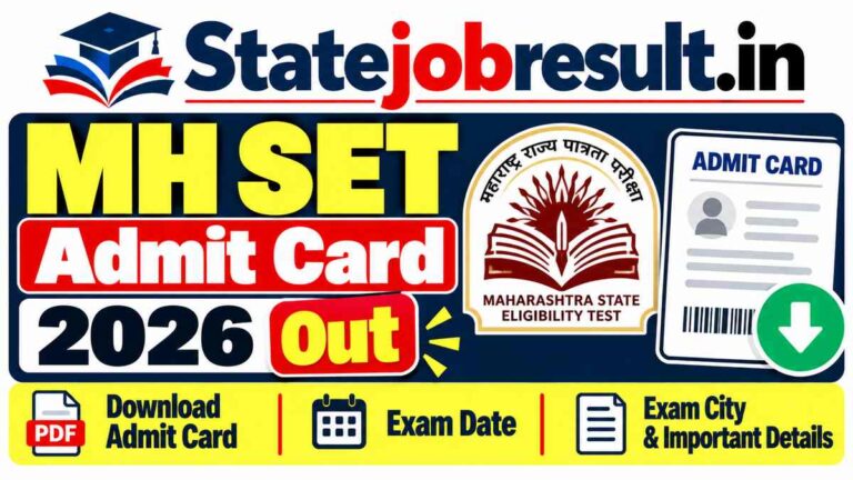 MH SET Admit Card 2026 Out, Download 41st Maharashtra SET Hall Ticket @ setexam.unipune.ac.in
